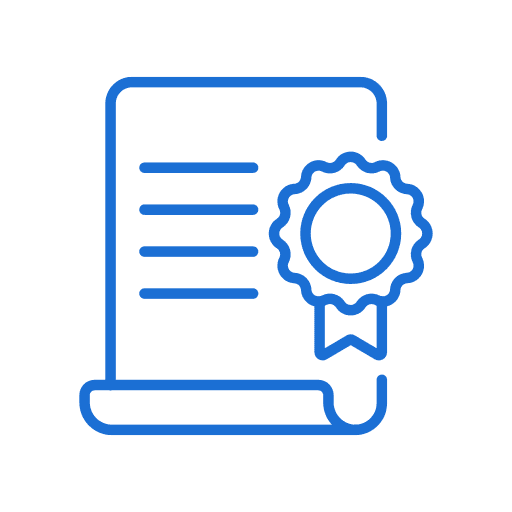 Certificate of analysis icon
