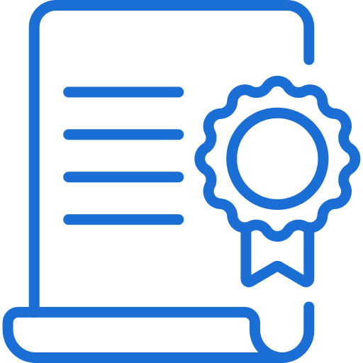 Certificate of analysis icon