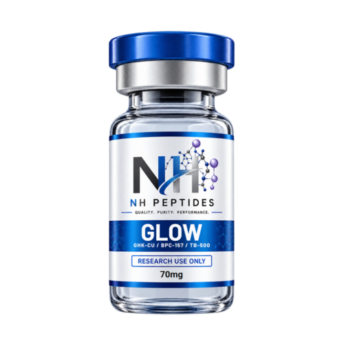 Vial of NH Peptides GLOW co-lyophilised three component blend