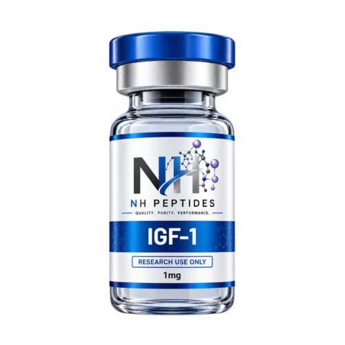 Vial of NH Peptides IGF-1 LR3 1mg lyophilised powder