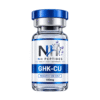 Vial of NH Peptides GHK-Cu 100mg lyophilised powder