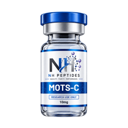 Vial of NH Peptides MOTS-c 10mg lyophilised powder